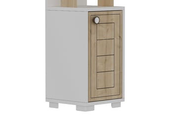 Bokhylla Anayurt 29,6x21,6 cm Vit/Brun - Hanah Home - Förvaring - Hylla - Bokhylla