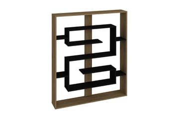 Bokhylla Arslev 120 cm - Svart|Ek - Förvaring - Hylla - Bokhylla