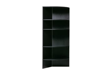 Bokhylla Artin 100x76 cm Rund - Svart - Förvaring - Hylla - Bokhylla