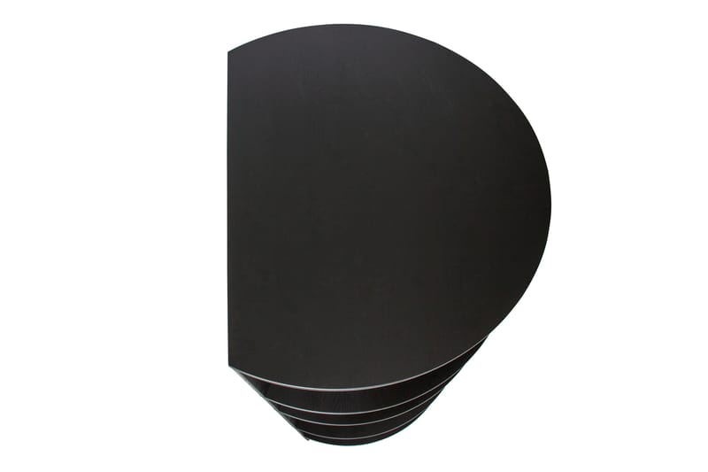 Bokhylla Artin 100x76 cm Rund - Svart - Förvaring - Hylla - Bokhylla