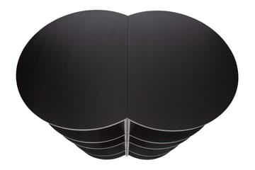 Bokhylla Artin 100x76 cm Rund - Svart - Förvaring - Hylla - Bokhylla