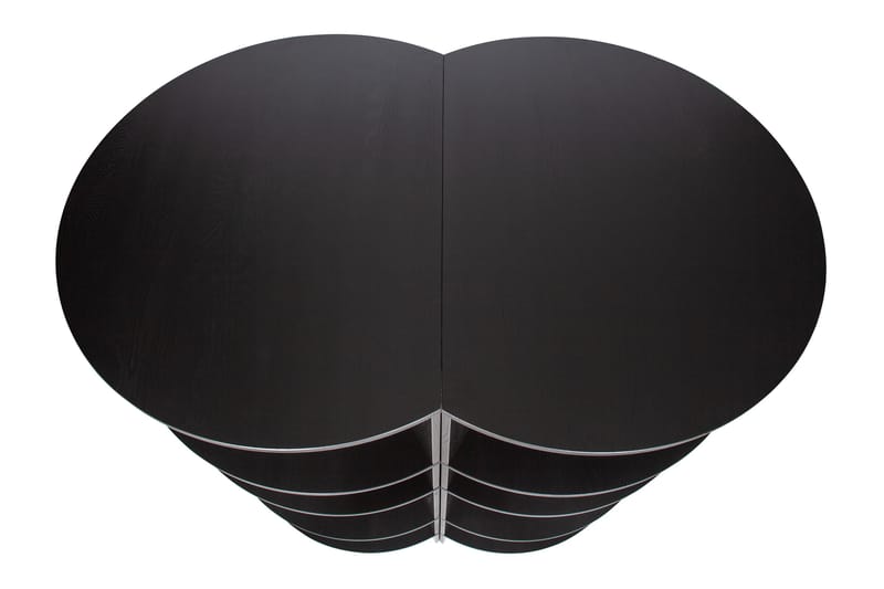 Bokhylla Artin 100x76 cm Rund - Svart - Förvaring - Hylla - Bokhylla
