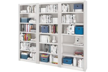 Bokhylla Bailey 29x245 cm - Vit - Förvaring - Hylla - Bokhylla