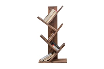 Bokhylla Cemona 35x18 cm 5 Hyllor - Mörkbrun - Förvaring - Hylla - Bokhylla