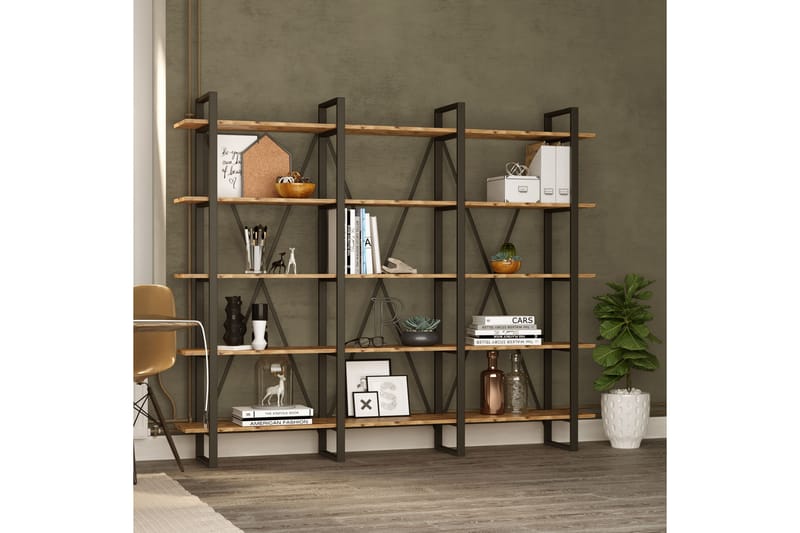 Bokhylla Challinder 34x2120 cm - Natur - Förvaring - Hylla - Bokhylla