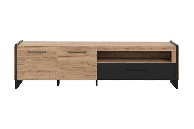 Bokhylla Chepelare 41x187 cm - Brun/Svart - Förvaring - Hylla - Bokhylla