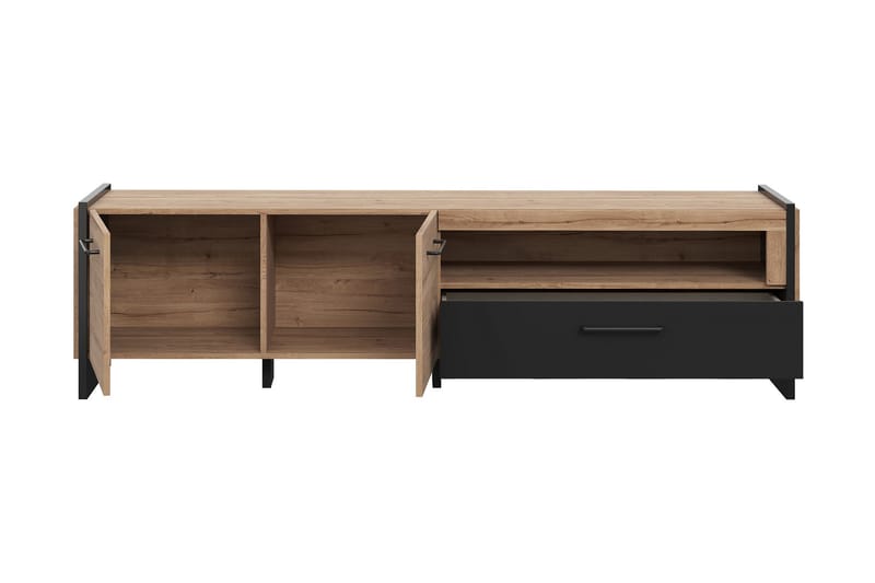 Bokhylla Chepelare 41x187 cm - Brun/Svart - Förvaring - Hylla - Bokhylla