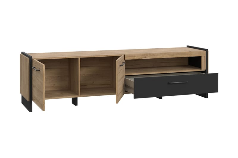 Bokhylla Chepelare 41x187 cm - Brun/Svart - Förvaring - Hylla - Bokhylla