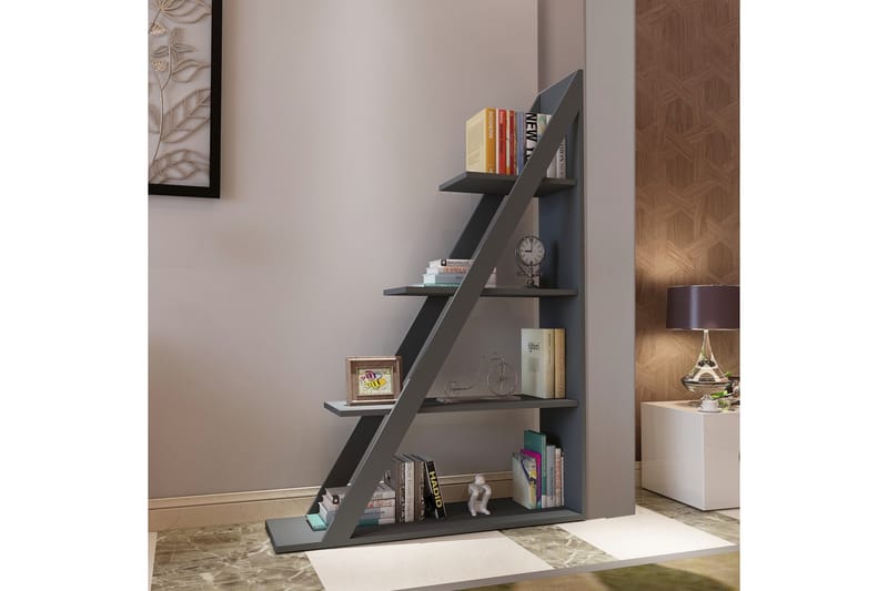 Bokhylla Domblia 30x100 cm - Antracit - Förvaring - Hylla - Bokhylla