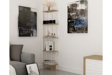 Bokhylla Dumö 45 cm - Brun|Vit - Förvaring - Hylla - Bokhylla