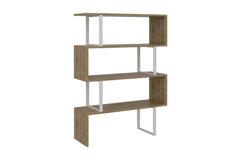 Bokhylla Dumö 92 cm - Brun|Vit - Förvaring - Hylla - Bokhylla