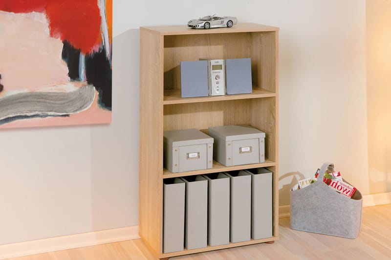 Bokhylla Fairfax 60x110 cm - Ljus Ek - Förvaring - Hylla - Bokhylla