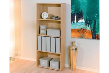 Bokhylla Fairfax 60x145 cm - Ljus Ek - Förvaring - Hylla - Bokhylla