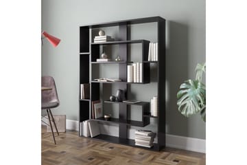 Bokhylla Flitwick 120 cm - Svart - Förvaring - Hylla - Bokhylla