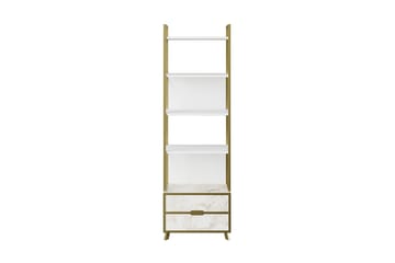 Bokhylla Fridaria 60x35 cm 5 Hyllor - Vit - Förvaring - Hylla - Bokhylla
