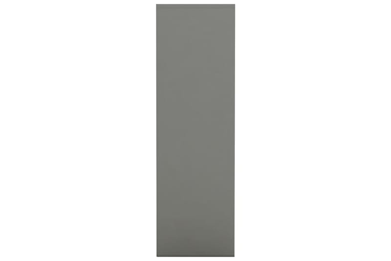 Bokhylla grå 98x30x98 cm spånskiva - Grå - Bokhylla