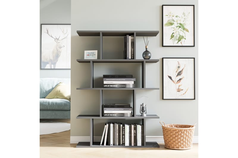 Bokhylla Harmona 90x25 cm - Antracit - Förvaring - Hylla - Bokhylla