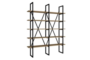 Bokhylla Heybeliada 126x26 cm 10 Hyllor - Blå/Svart - F�örvaring - Hylla - Bokhylla
