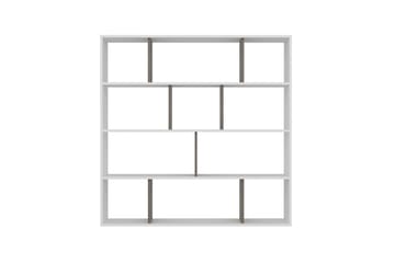 Bokhylla Hodbi 145x25 cm - Vit/Mörkbrun - Förvaring - Hylla - Bokhylla