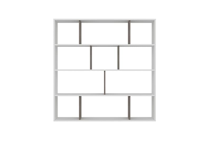 Bokhylla Hodbi 145x25 cm - Vit/Mörkbrun - Förvaring - Hylla - Bokhylla