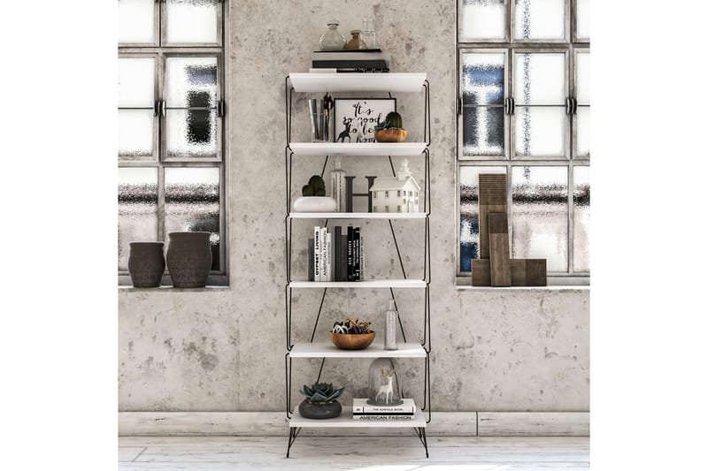 Bokhylla Igazz Bokhylla 48x31 cm 5 Hyllor Vit - Förvaring - Hylla - Bokhylla