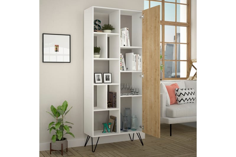 Bokhylla Intagan - Vit/Brun - Förvaring - Hylla - Bokhylla