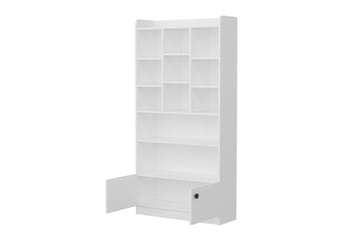 Bokhylla Kashiwa 90x30 cm Vit - Hanah Home - Förvaring - Hylla - Bokhylla
