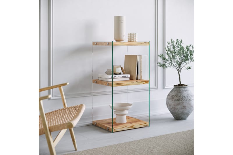 Bokhylla Kruisland 80x40 cm - Natur - Förvaring - Hylla - Bokhylla
