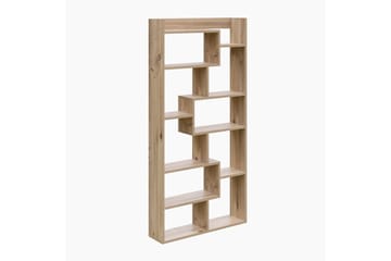 Bokhylla Kuttap 90x22 cm 5 Hyllor - Natur - Förvaring - Hylla - Bokhylla