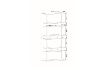Bokhylla Leadgate 72x25 cm - Vit - Förvaring - Hylla - Bokhylla