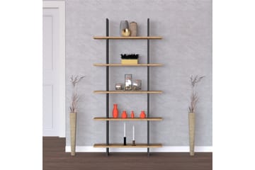Bokhylla Linarejos 80x20 cm 5 Hyllor - Blå/Antracit - F�örvaring - Hylla - Bokhylla