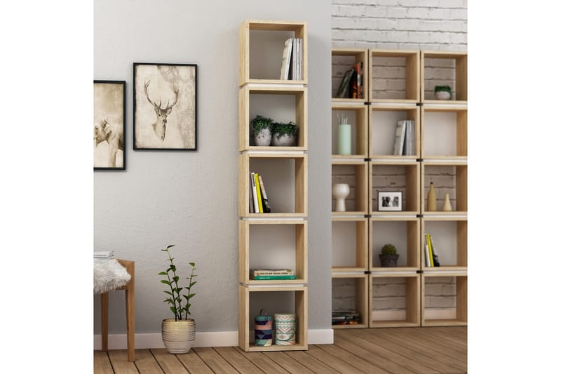 Bokhylla Lindome 32 cm - Brun|Vit - Förvaring - Hylla - Bokhylla