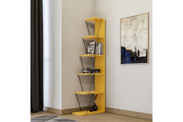 Bokhylla Ljusfors 150x50 cm - Gul/Svart - Förvaring - Hylla - Bokhylla