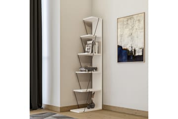 Bokhylla Ljusfors 150x50 cm - Vit/Svart - Förvaring - Hylla - Bokhylla