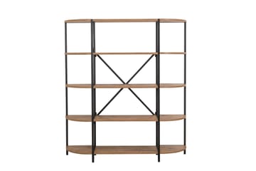 Bokhylla Mamni 139 cm - Brun/Svart - Förvaring - Hylla - Bokhylla