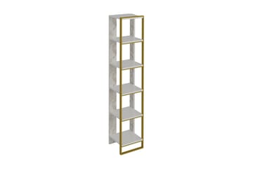 Bokhylla Mangles 64 cm - Guld|Vit - Förvaring - Hylla - Bokhylla