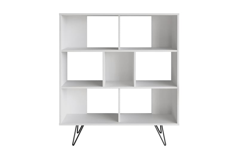 Bokhylla Misticon 120x30 cm 4 Hyllor - Vit - Förvaring - Hylla - Bokhylla