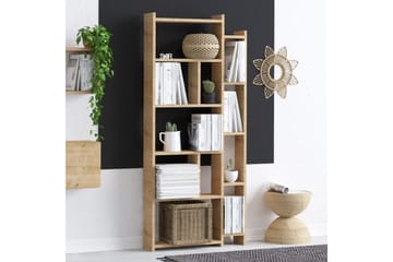 Bokhylla Momo 65x15 cm Brun - Hanah Home - Förvaring - Hylla - Bokhylla