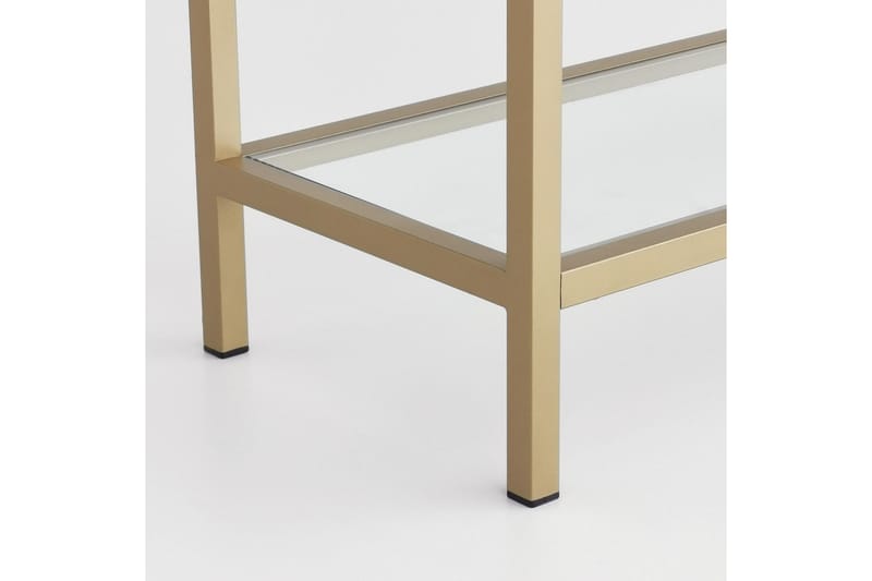 Bokhylla Morsas 165x80 cm - Guld - Förvaring - Hylla - Bokhylla