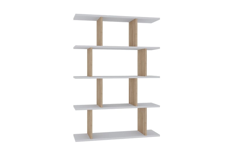 Bokhylla Nachusa Bokhylla 90x25 cm Trä/Natur, Vit