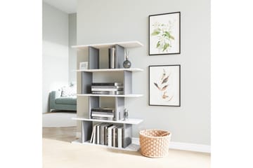 Bokhylla Nachusa Bokhylla 90x25 cm Vit,Antracit - Förvaring - Hylla - Bokhylla