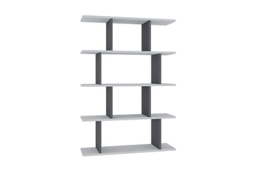 Bokhylla Nachusa Bokhylla 90x25 cm Vit,Antracit - Förvaring - Hylla - Bokhylla