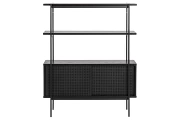 Bokhylla Ricketts 113,8 cm - Svart - Förvaring - Hylla - Bokhylla