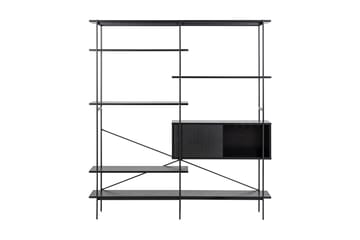 Bokhylla Ricketts 27x172 cm - Svart - Förvaring - Hylla - Bokhylla