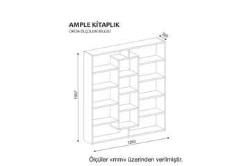 Bokhylla Roxoll - Vit - Förvaring - Hylla - Bokhylla