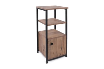Bokhylla Stilaro 36x36 cm 3 Hyllor - Svart/Mörkbrun - Förvaring - Hylla - Bokhylla
