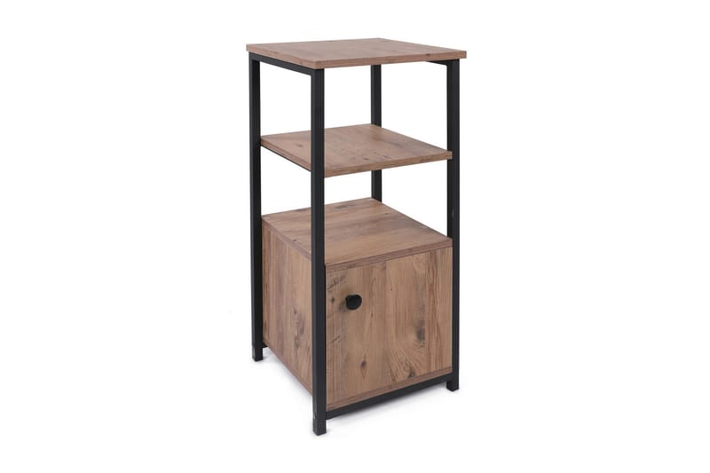 Bokhylla Stilaro 36x36 cm 3 Hyllor - Svart/Mörkbrun - Förvaring - Hylla - Bokhylla