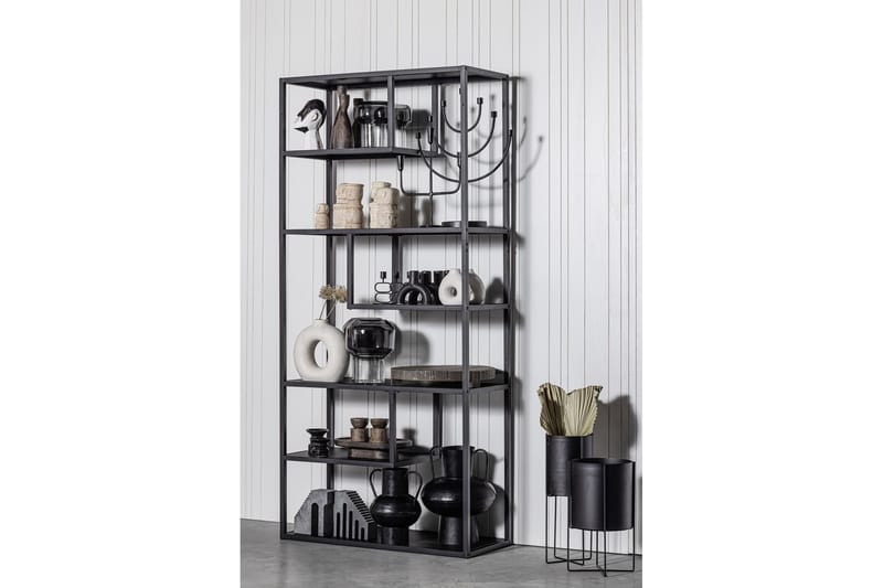 Bokhylla Talako 35x85 cm - Svart - Förvaring - Hylla - Bokhylla