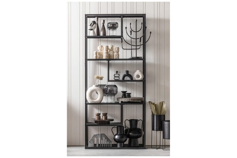 Bokhylla Talako 35x85 cm - Svart - Förvaring - Hylla - Bokhylla