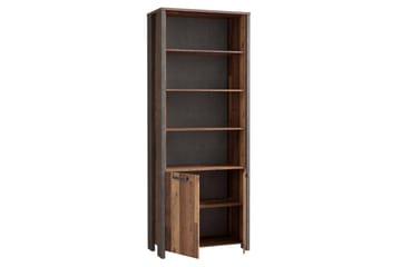 Bokhylla Trevorton 87x220 cm - Brun/Grå - Förvaring - Hylla - Bokhylla
